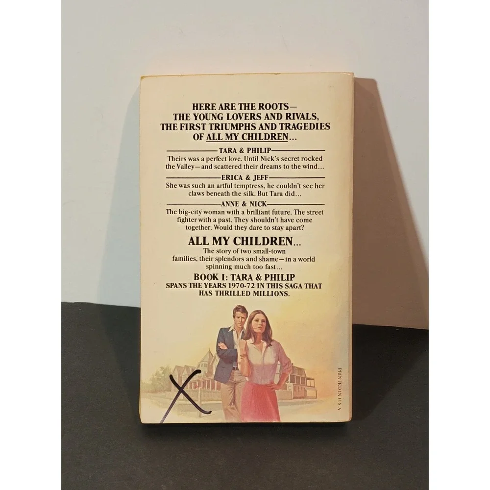 All My Children Book 1 Tara and Philip by Rosemarie Santini First Jove Edition‎